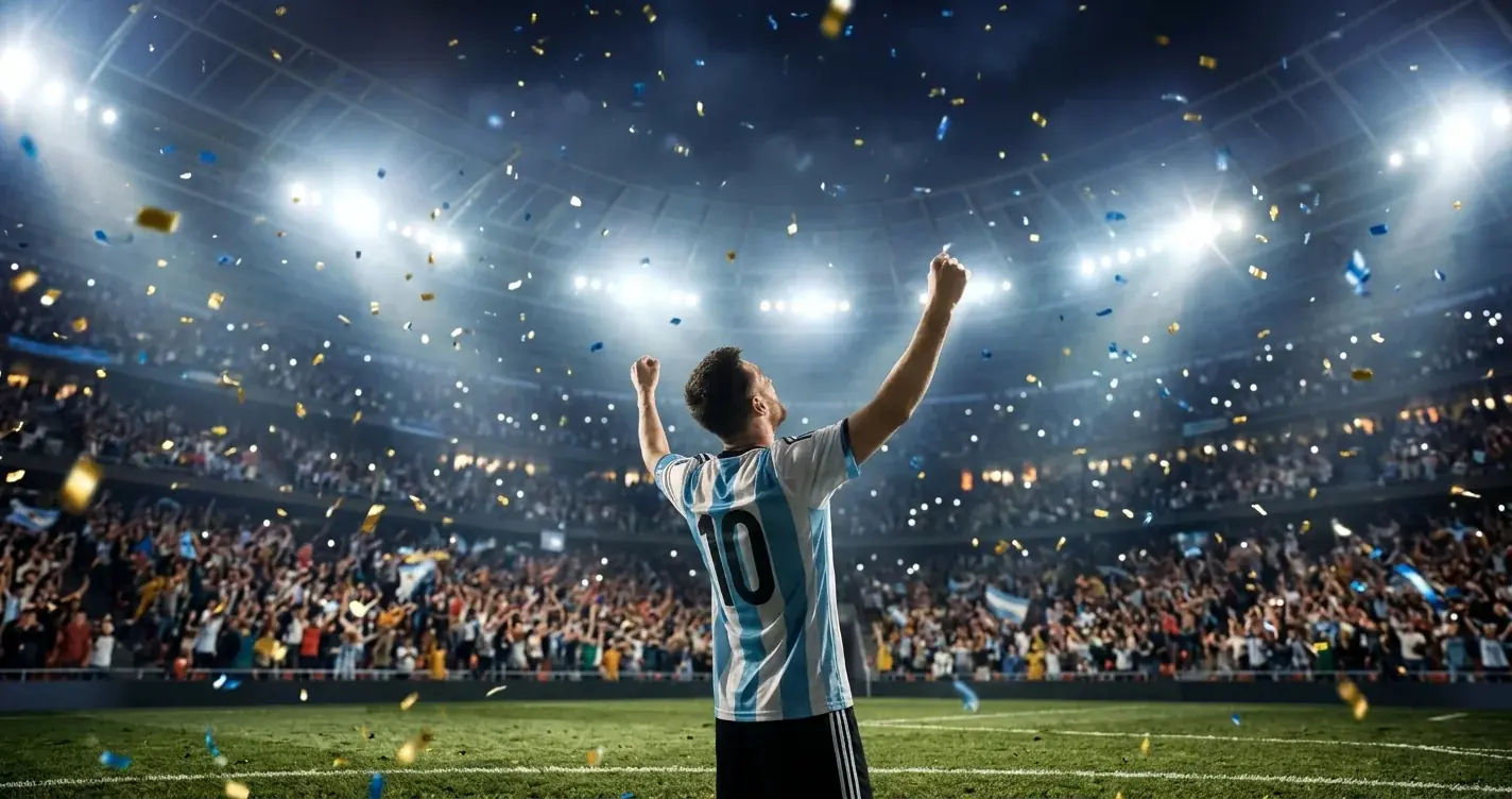 Lionel Messi feiert sein rekordbrechendes Tor im WM-Spiel gegen Österreich in Dallas